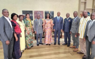 La rencontre avec le personnel de l’Ambassade